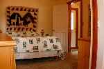 Woodster cabin downstairs bedroom