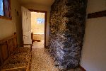 Downstairs hallway in Woodster cabin