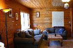 Woodster cabin living room